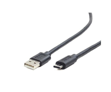 Kabel GEMBIRD Kabel USB 2.0 typu AC AM-CM 1m czarny CCP-USB2-AMCM-1M